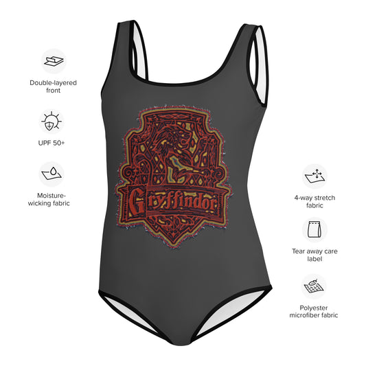 Gryffindor Crest Youth Swimsuit - Fandom-Made