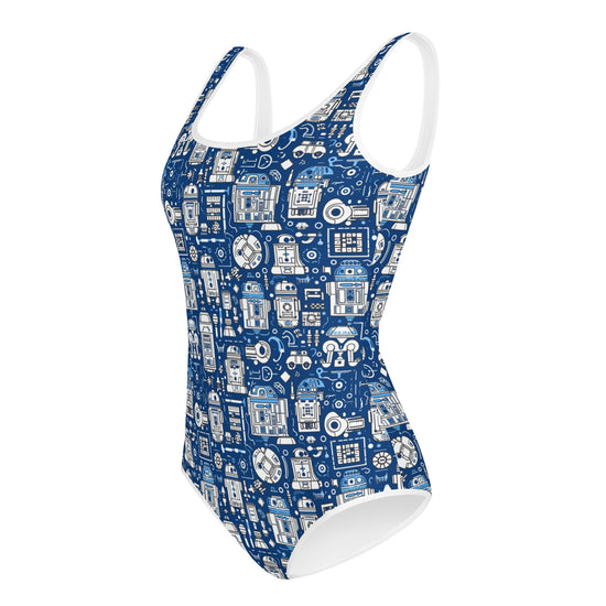 R2 All-Over Print Youth Swimsuit - Fandom-Made