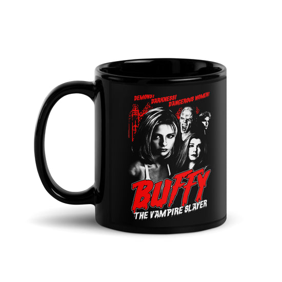 Demons Darkness Dangerous Women Black Glossy Mug - Fandom-Made