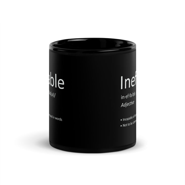 Ineffable Meaning Black Mug - Fandom-Made