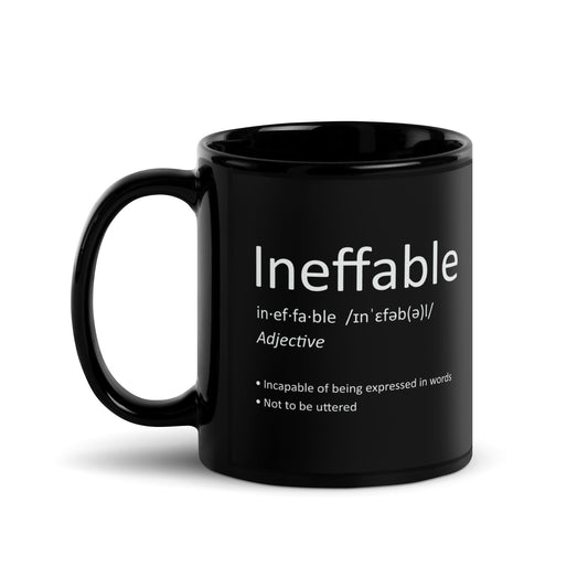 Ineffable Meaning Black Mug - Fandom-Made