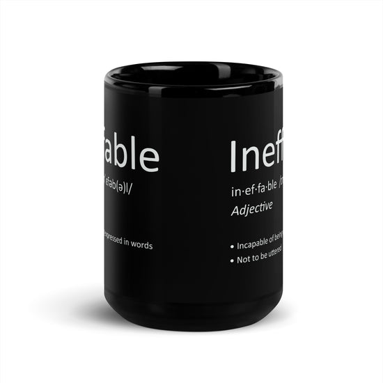 Ineffable Meaning Black Mug - Fandom-Made