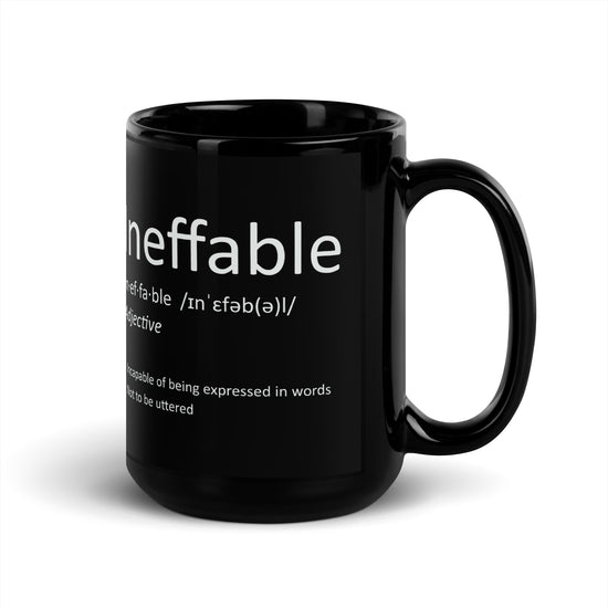 Ineffable Meaning Black Mug - Fandom-Made