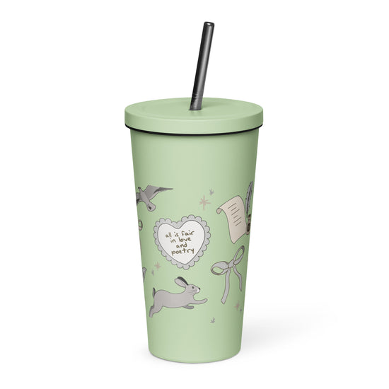 Tortured Poet All-Over Print Insulated Tumbler - Fandom-Made