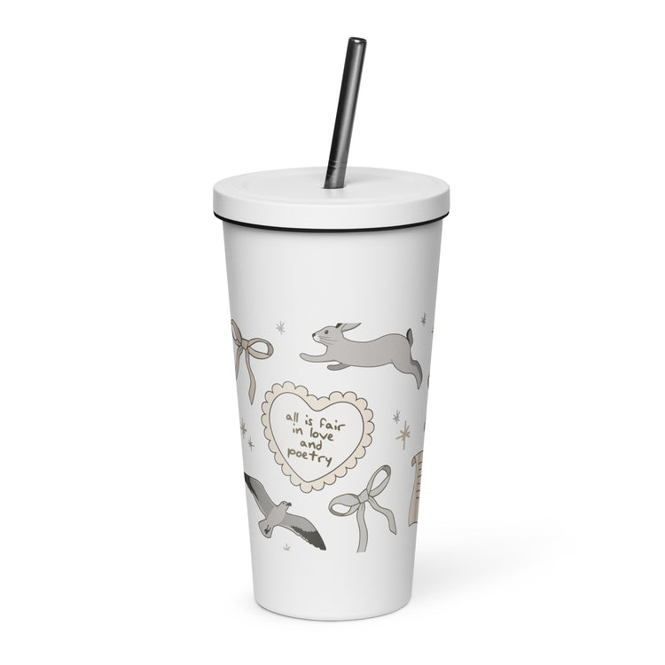 Tortured Poet All-Over Print Insulated Tumbler - Fandom-Made