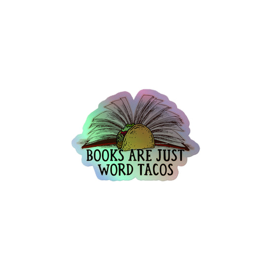 Word Tacos Holographic Stickers - Fandom-Made