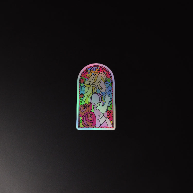 Princess Peach Holographic Sticker - Fandom-Made