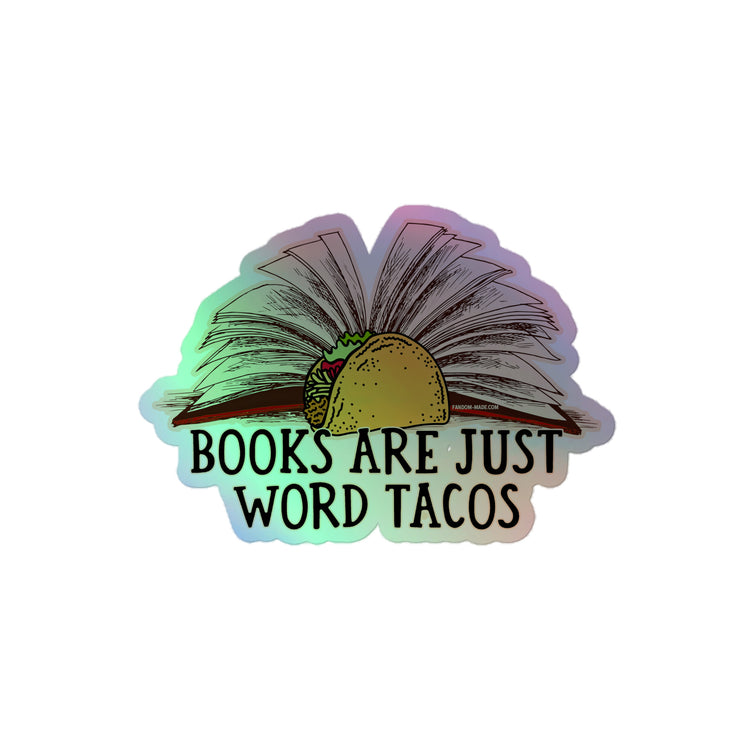 Word Tacos Holographic Stickers - Fandom-Made