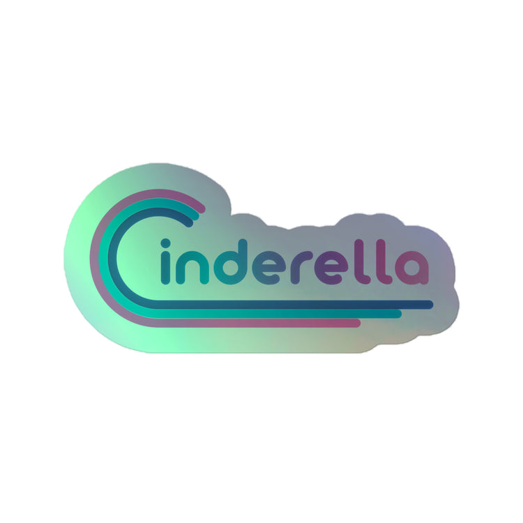 Cinderella Holographic Sticker - Fandom-Made