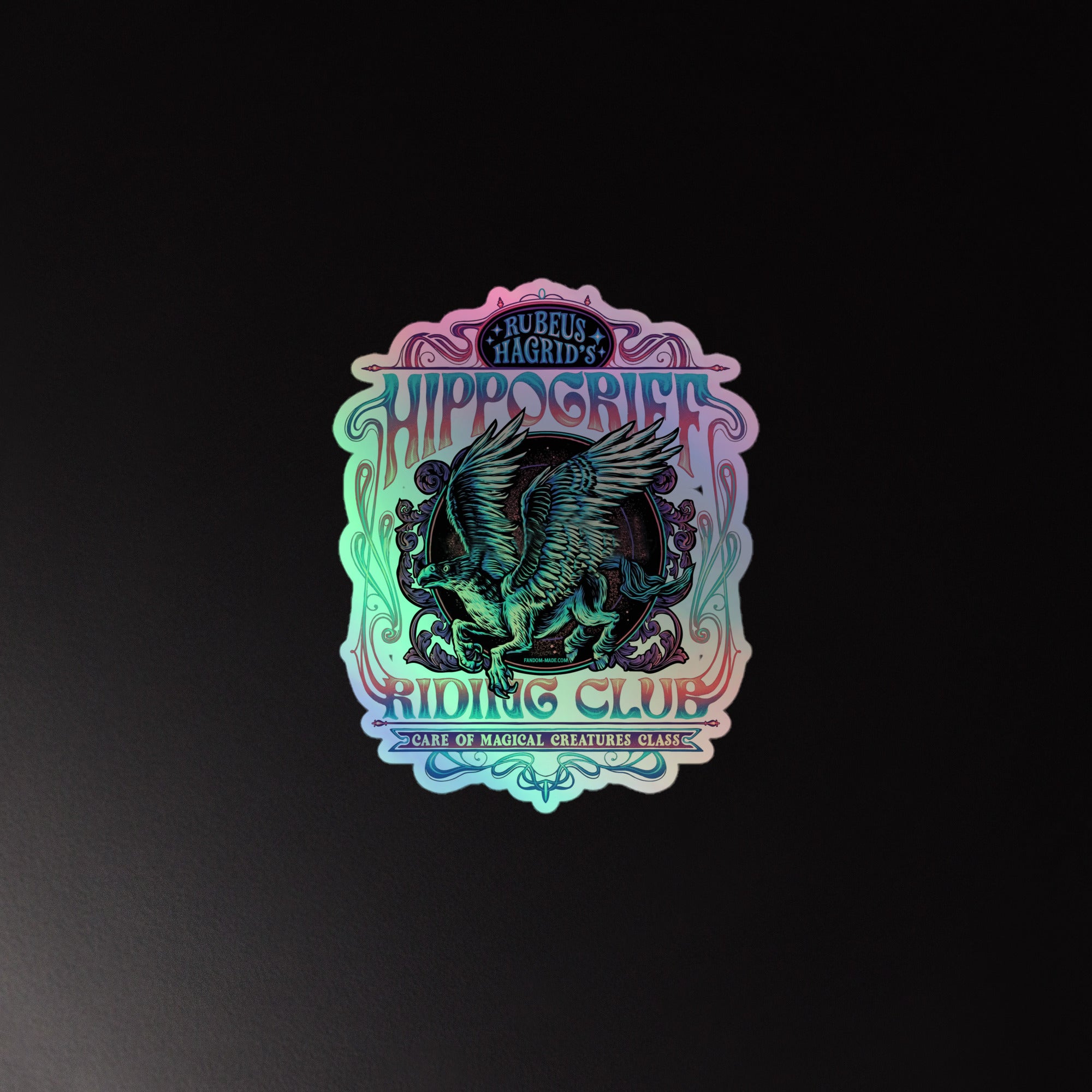 Hippogriff Riding Club Holographic Sticker – Fandom-Made