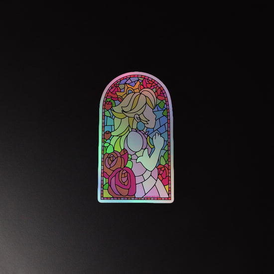 Princess Peach Holographic Sticker - Fandom-Made