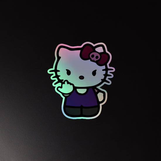 FU Kitty Holographic Stickers - Fandom-Made