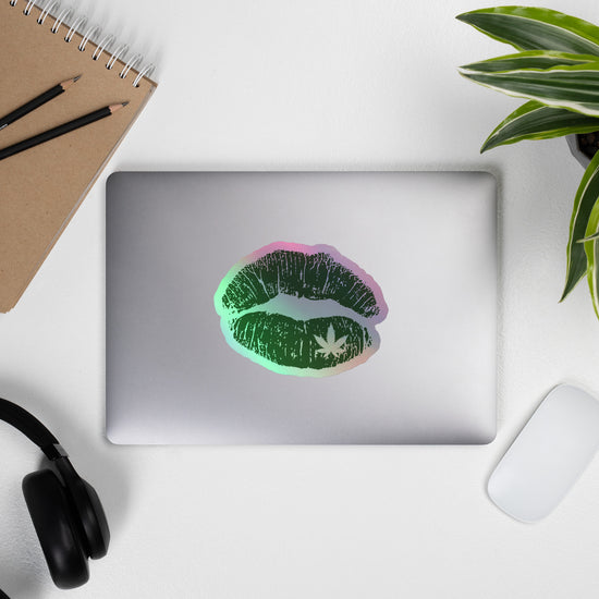 Pot Lips Holographic Stickers - Fandom-Made