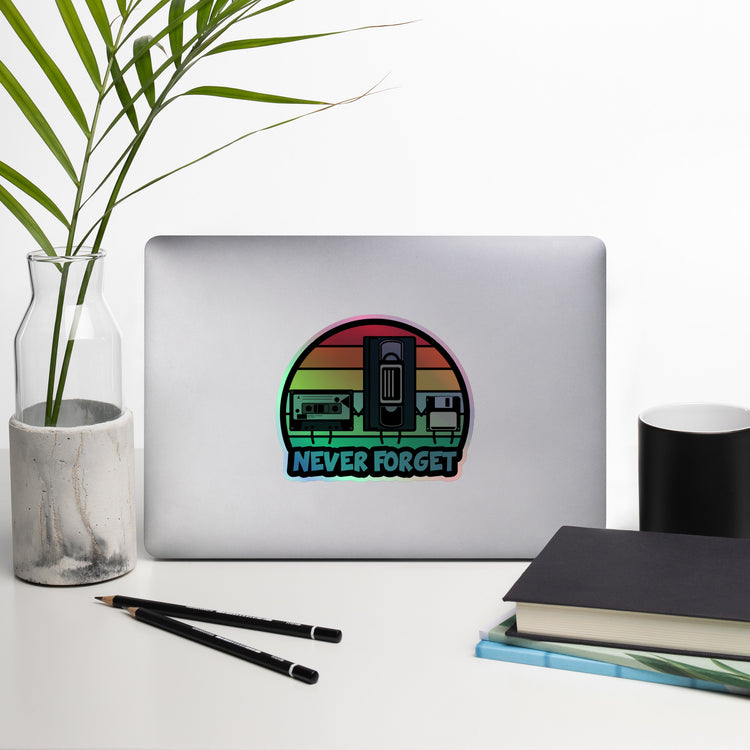 Retro Feels Holographic Stickers