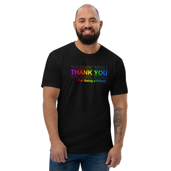 Thank You, Friend Men's Fitted T-Shirt - Fandom-Made