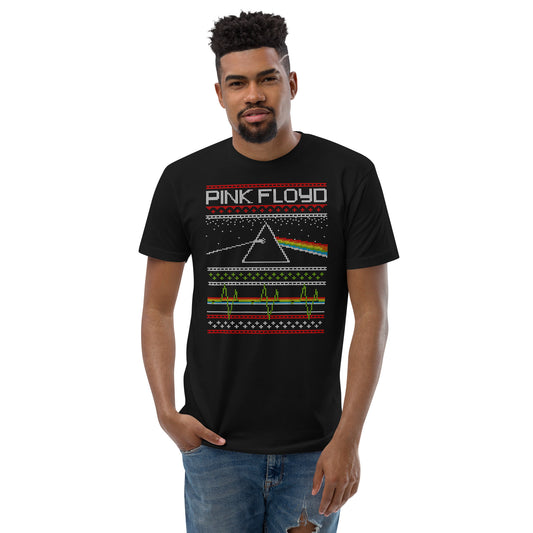 Pink Floyd Ugly Christmas Sweater Men's Fitted T-Shirt - Fandom-Made