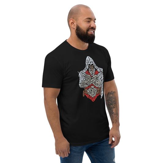 Assassins Creed Calligram Men's Fitted T-Shirt - Fandom-Made