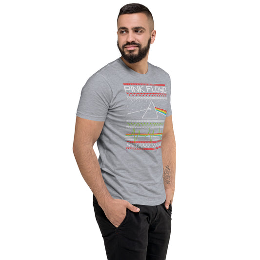 Pink Floyd Ugly Christmas Sweater Men's Fitted T-Shirt - Fandom-Made