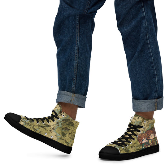 Bagend Boys Men's High Top Canvas Shoes - Fandom-Made
