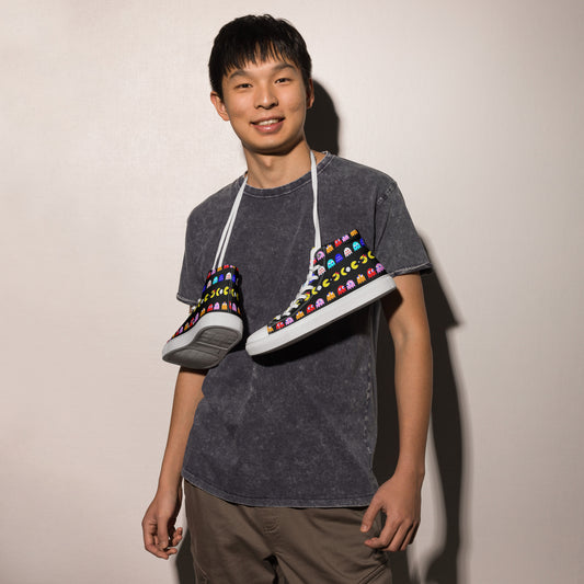 PacMan Men’s High-Top Sneakers - Fandom-Made
