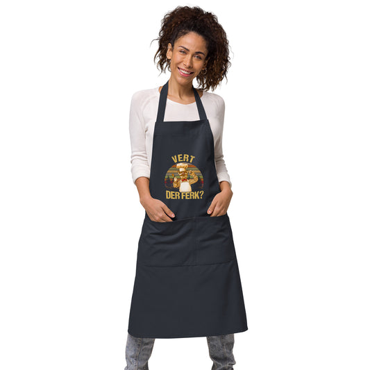 Vert Der Ferk? Organic Cotton Apron - Fandom-Made
