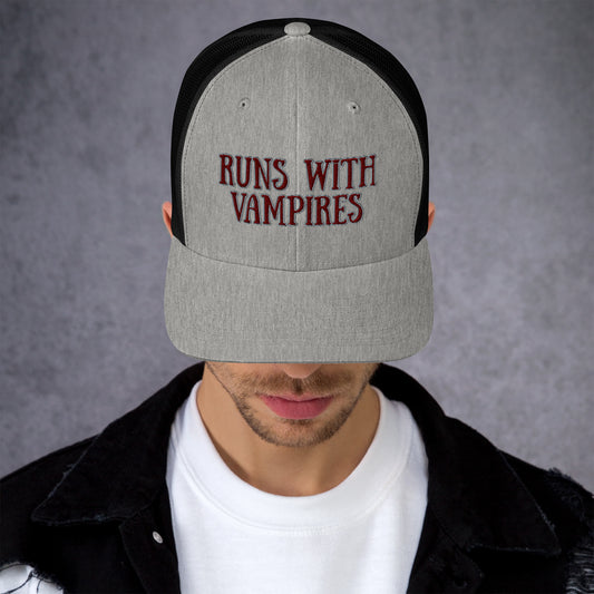 Runs With Vampires Trucker Hat