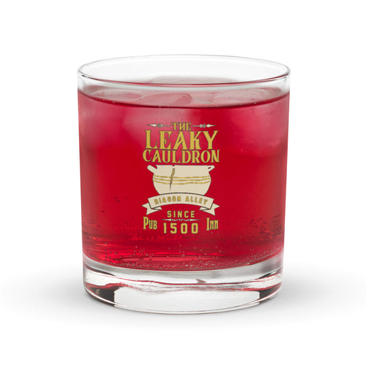 The Leaky Cauldron Rocks Glass - Fandom-Made
