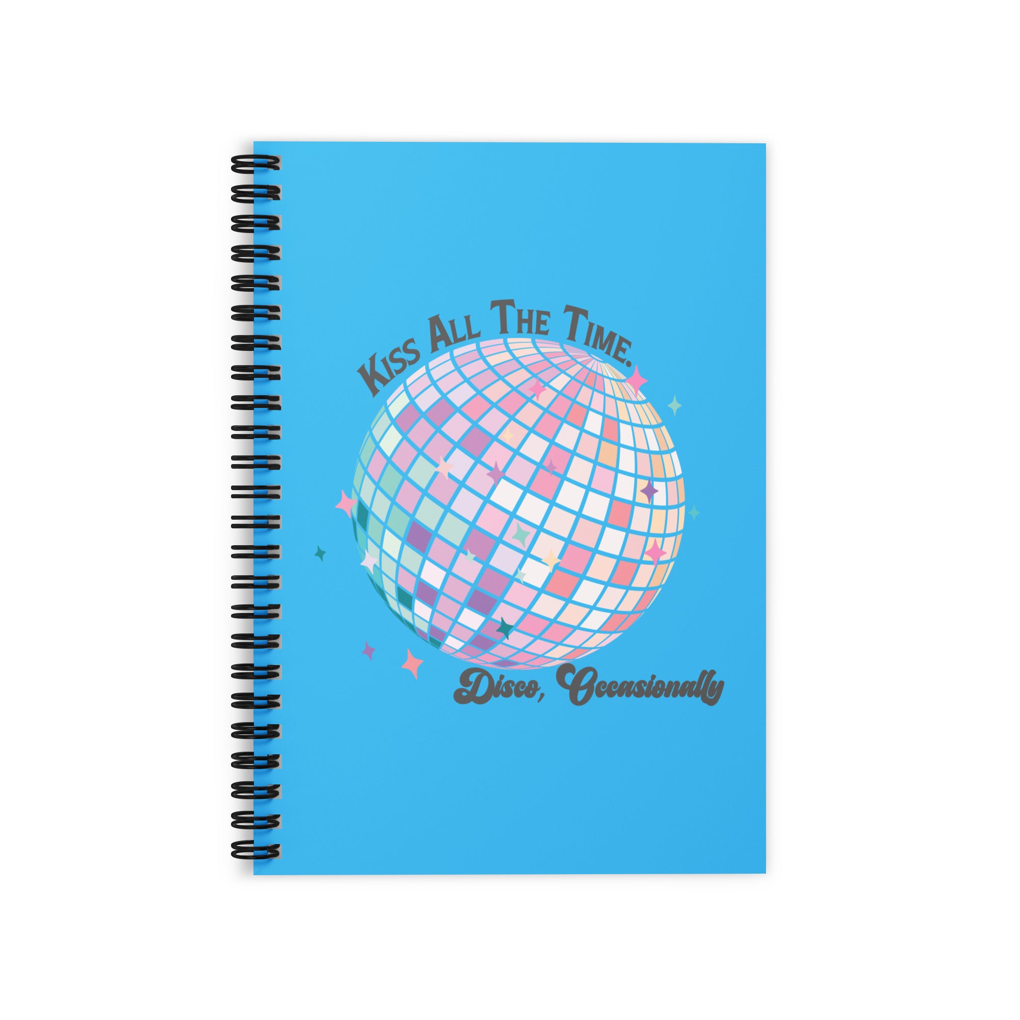 Kiss All the Time Ruled Line Spiral Notebook – Fandom-Made