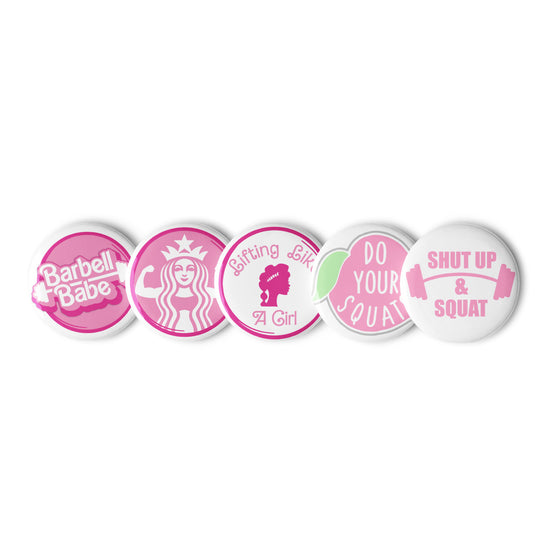 Workout Barbie Set of Pins - Fandom-Made