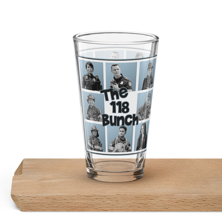 The 118 Bunch Pint Glass - Fandom-Made