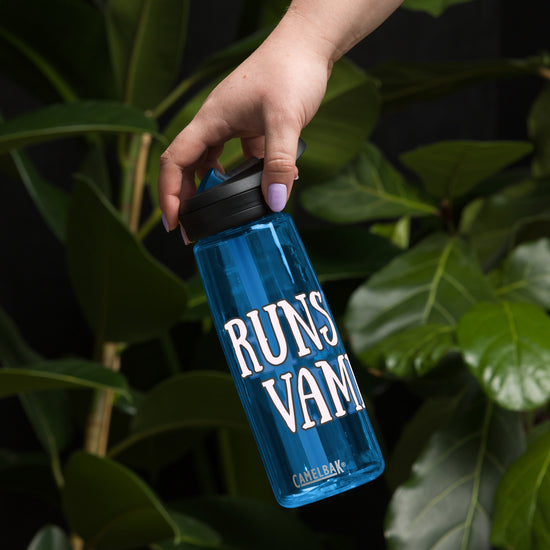 Runs With Vampires Sports Water Bottle - Fandom-Made