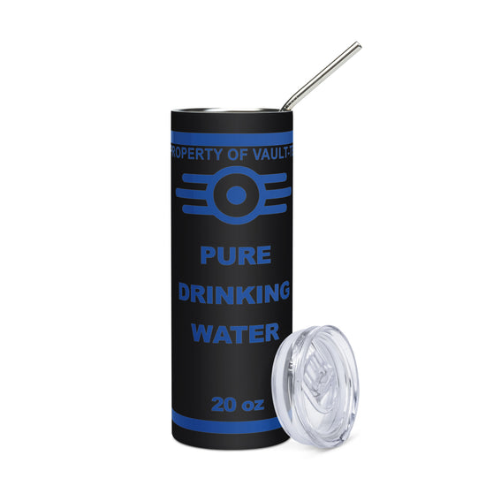 Pure Drinking Water Stainless Steel Tumbler - Fandom-Made