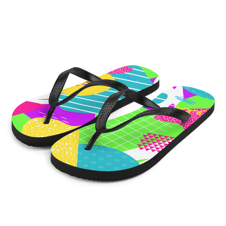 I Love The 80s All-Over Print Flip-Flops - Fandom-Made