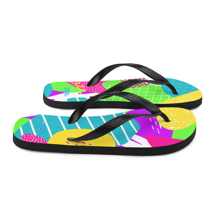 I Love The 80s All-Over Print Flip-Flops - Fandom-Made