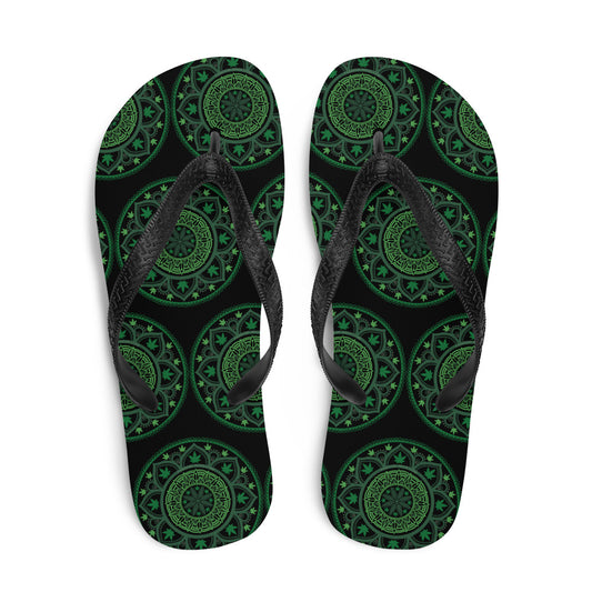 Weed Mandala Flip-Flops - Fandom-Made