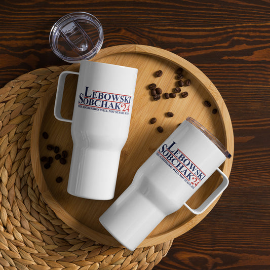 Lebowski Sobchak 2024 Travel Mug with a Handle - Fandom-Made