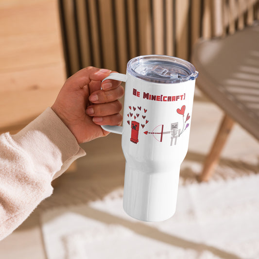 Be MINECRAFT Travel Mug with a Handle - Fandom-Made