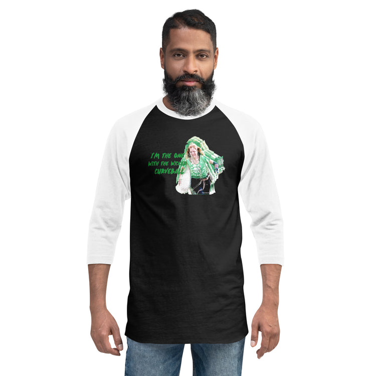 Wicked Curveball Unisex 3/4 Sleeve Raglan Shirt - Fandom-Made