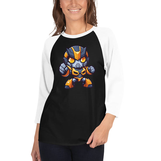 Bumblebee Unisex 3/4 Sleeve Raglan Shirt - Fandom-Made