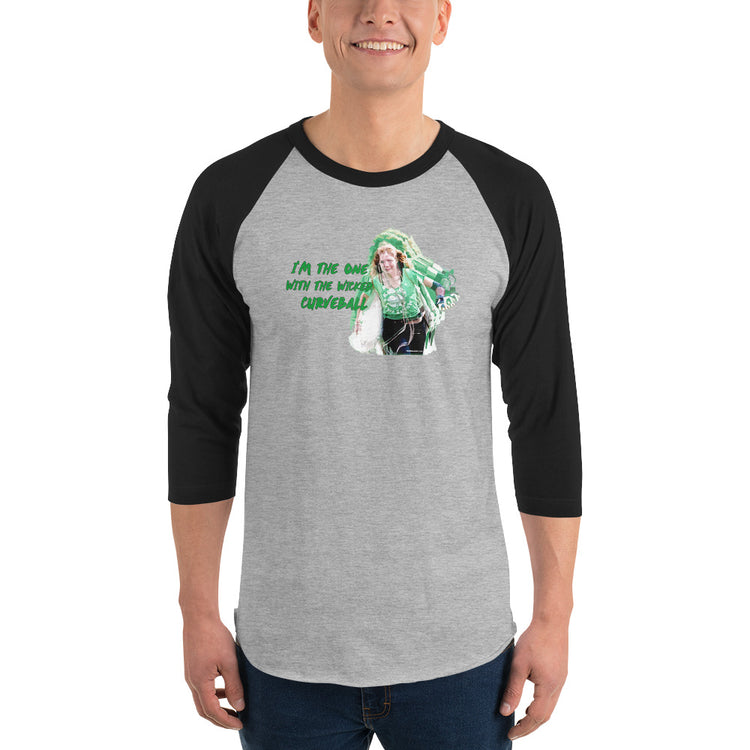 Wicked Curveball Unisex 3/4 Sleeve Raglan Shirt - Fandom-Made