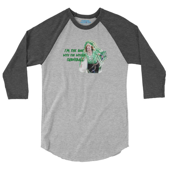 Wicked Curveball Unisex 3/4 Sleeve Raglan Shirt - Fandom-Made