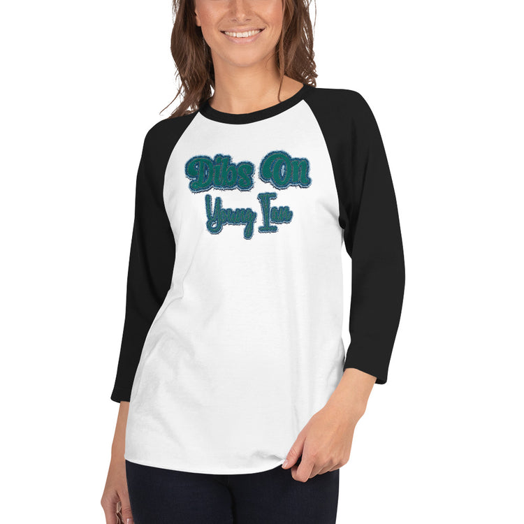 Dibs On Young Ian Unisex 3/4 Sleeve Raglan Shirt - Fandom-Made