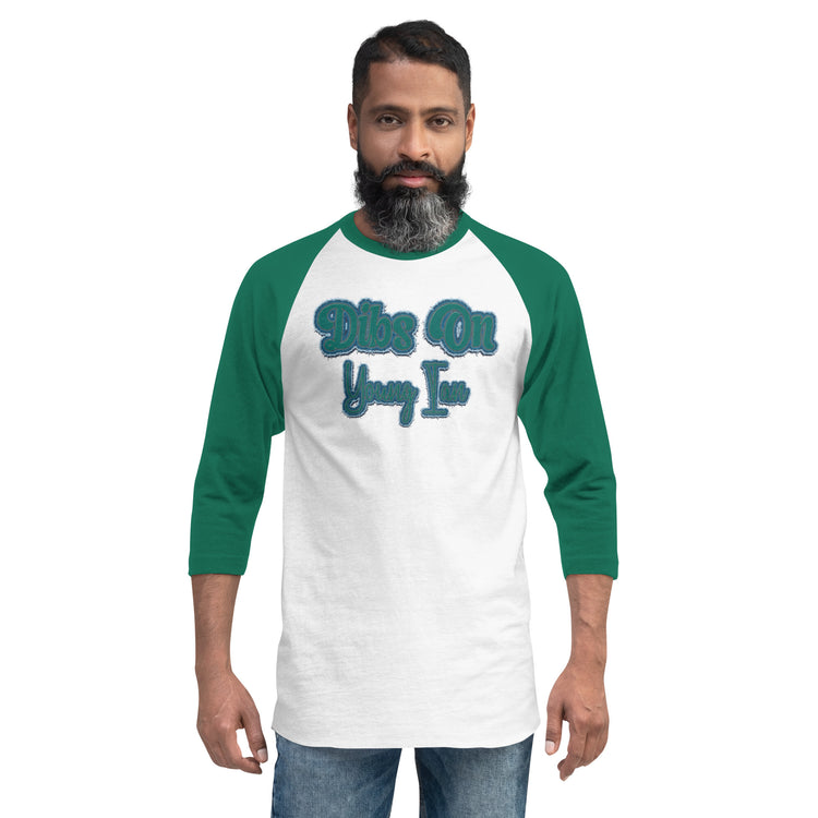 Dibs On Young Ian Unisex 3/4 Sleeve Raglan Shirt - Fandom-Made