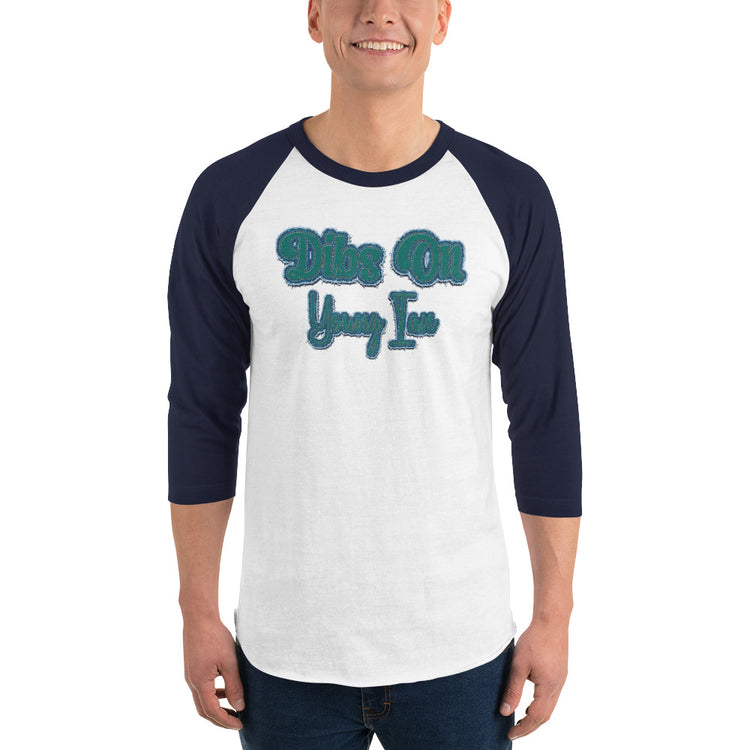 Dibs On Young Ian Unisex 3/4 Sleeve Raglan Shirt - Fandom-Made