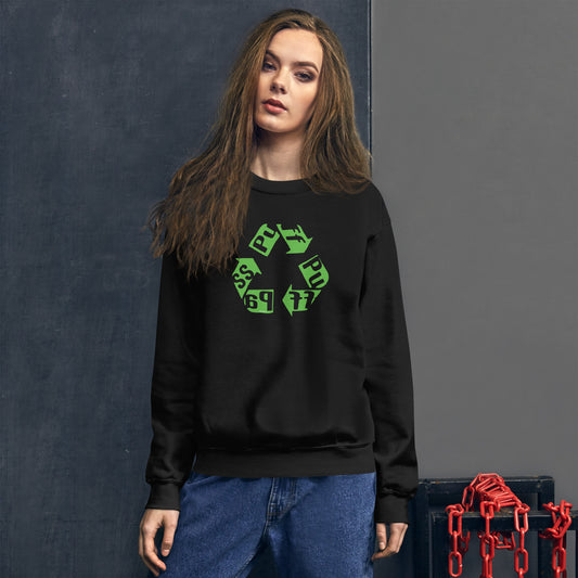 Puff Pass Recycle Unisex Sweatshirt - Fandom-Made