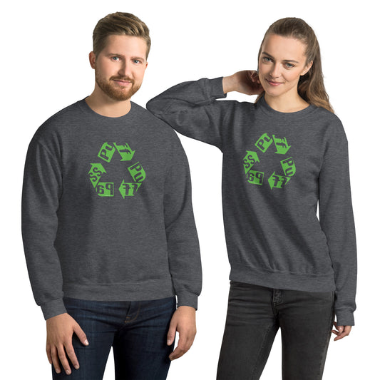 Puff Pass Recycle Unisex Sweatshirt - Fandom-Made