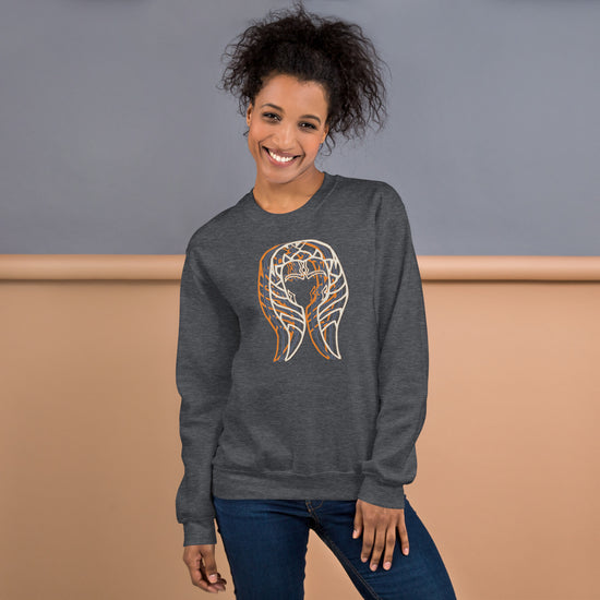 Ahsoka Head and Face Unisex Crew Neck Sweatshirt - Fandom-Made