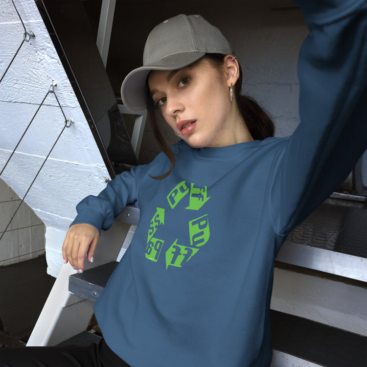 Puff Pass Recycle Unisex Sweatshirt - Fandom-Made