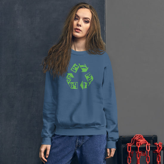 Puff Pass Recycle Unisex Sweatshirt - Fandom-Made