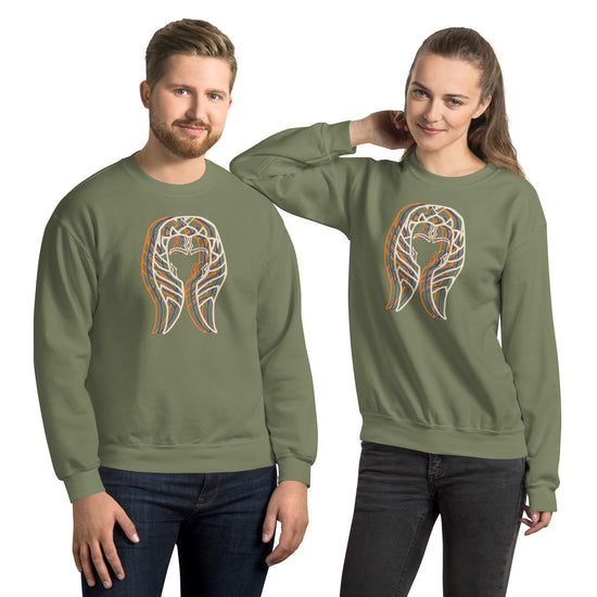 Ahsoka Head and Face Unisex Crew Neck Sweatshirt - Fandom-Made